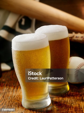 istock Beer and Baseball 518498881
