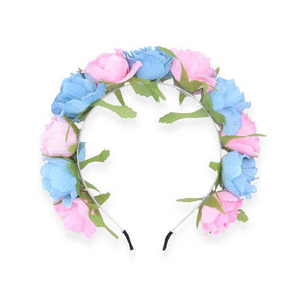 istock wreath with flowers isolated 518498886