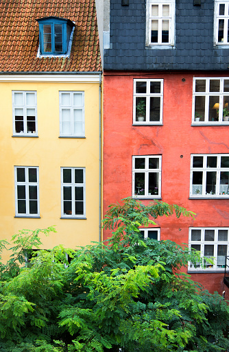 typical house front in Copenhagen - Denmark