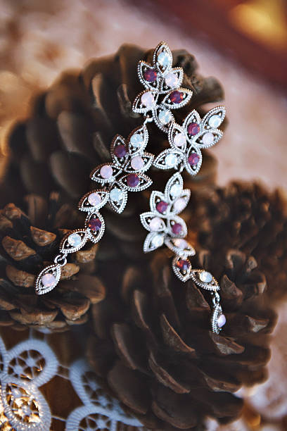 istock Earrings silver, serenity  for women 518503292