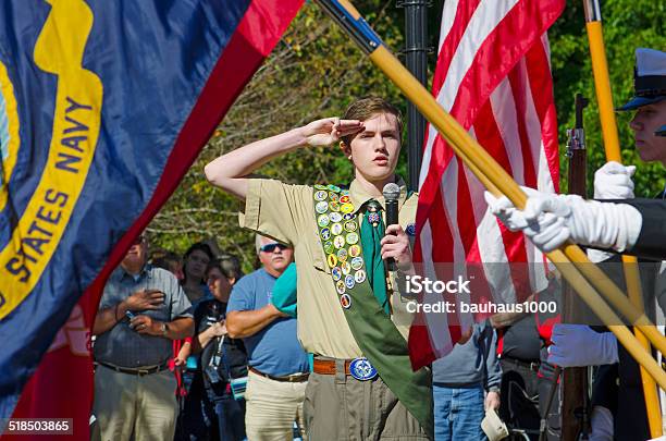 Pledge Of Allegiance Stock Photo - Download Image Now - Badge, Boy Scout, Uniform