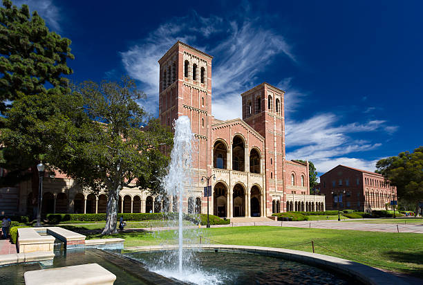 Royce Hall at UCLA Los Angeles, United States - October 4, 2014: Royce Hall on the campus of UCLA. Royce Hall is one of four original buildings on UCLA's Westwood campus. ucla photos stock pictures, royalty-free photos & images
