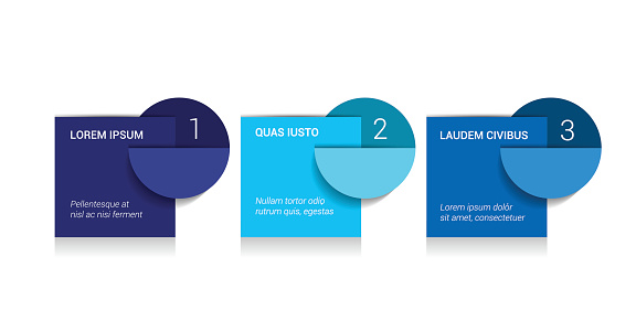 One Two Three Image Step Example 3 Steps Arrow Tutorial Chart Diagram One Two Three Concept Stock ...