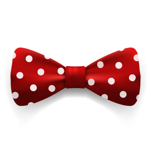 Knitted Mens Bow Tie Solid Color Polka Dots Bow Ties For Weddin