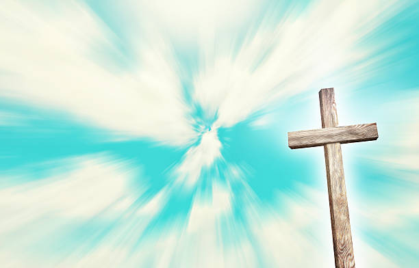 istock Old brown wooden cross 518506444