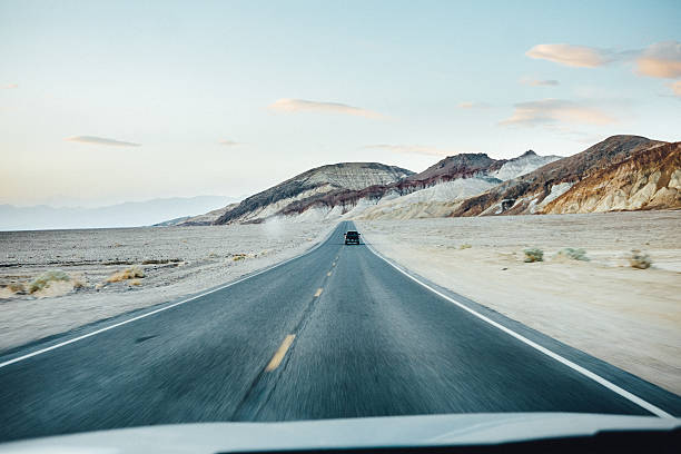 istock Car on road in Death Valley 518507964