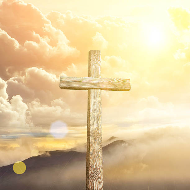 istock Old wooden cross 518508136