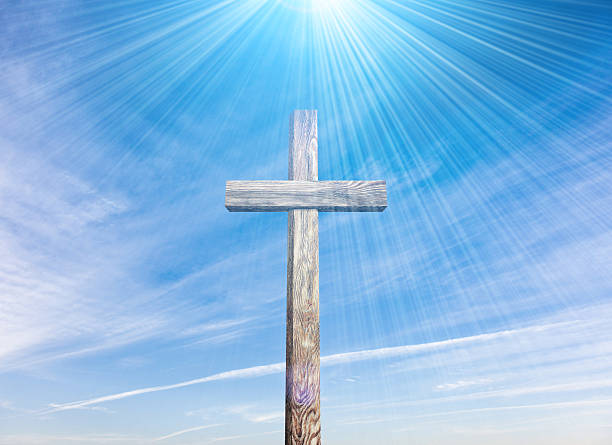 istock Old wooden cross 518522662