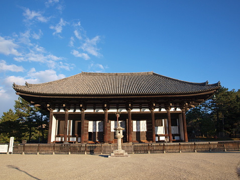 Fukuoka, Japan - April 20, 2023 : The Previous Fukuoka Prefectural Civic Hall and Honorary Guest House in Fukuoka, Japan. This building was constructed in 1910.