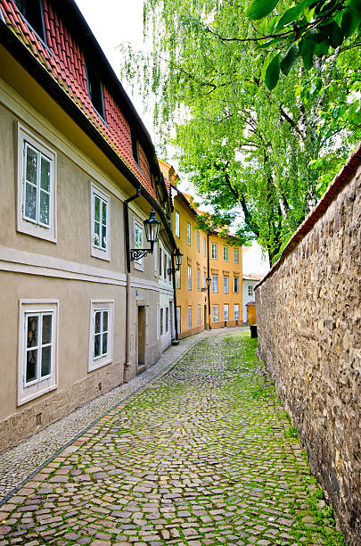 istock Narrow street in old town 518523439