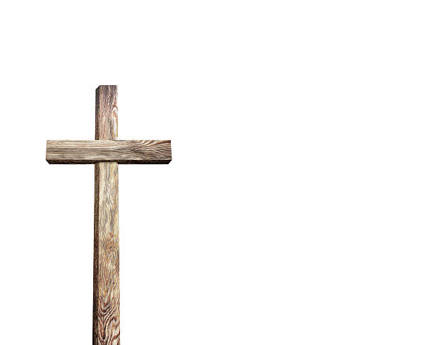 istock Old brown wooden cross 518523520