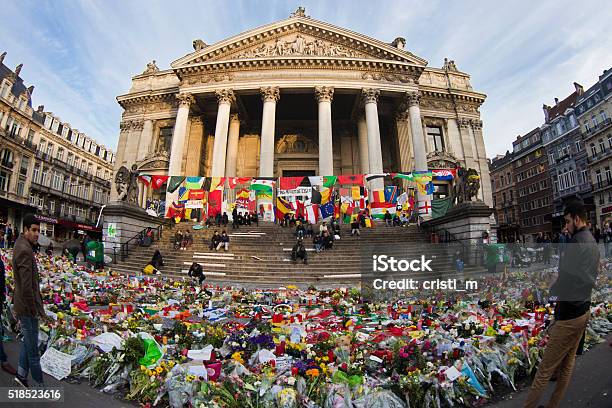 Gathering To Remember The Terrorist Attacks Victims Stock Photo - Download Image Now