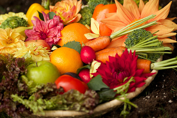 istock Medley of fruits and vegetables 518523711