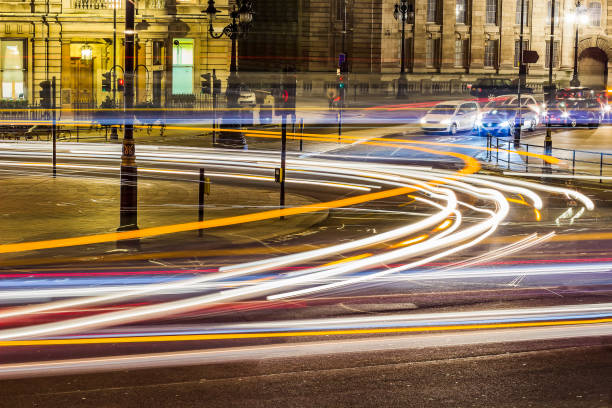 istock Traffic at night on Trafalgar Square 518524114