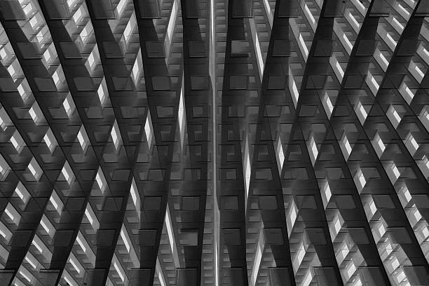 istock Architectural composition resembling warehouse / logistics terminal in a cut 518526278