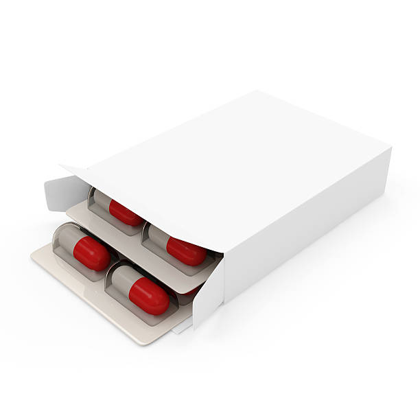 istock Package of Medical Pills isolated on white background 518526483