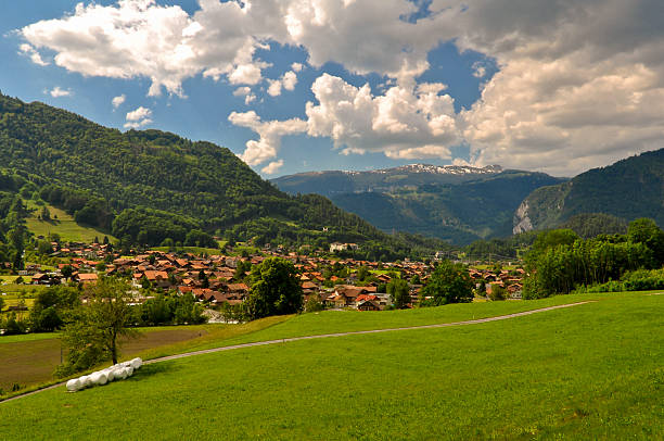 istock Swiss Village in Mountains 518527931