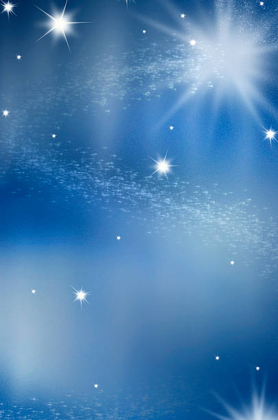 istock Christmas Sky with North Star 518528028