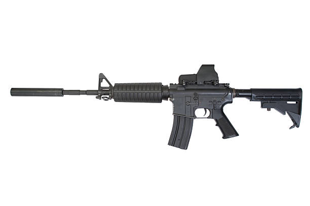 istock M4 carbine with silencer isolated on a white background 518528201