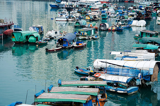 istock fishboats in harbor hong kong 518528492