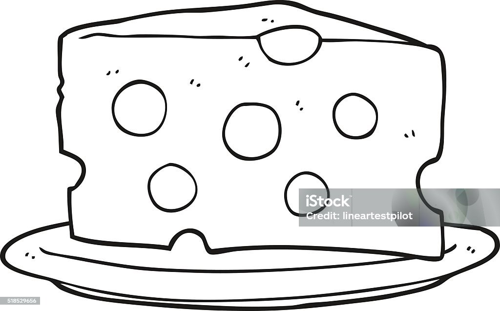 Black And White Cartoon Cheese Stock Illustration - Download Image Now -  Bizarre, Book, Cheese - iStock