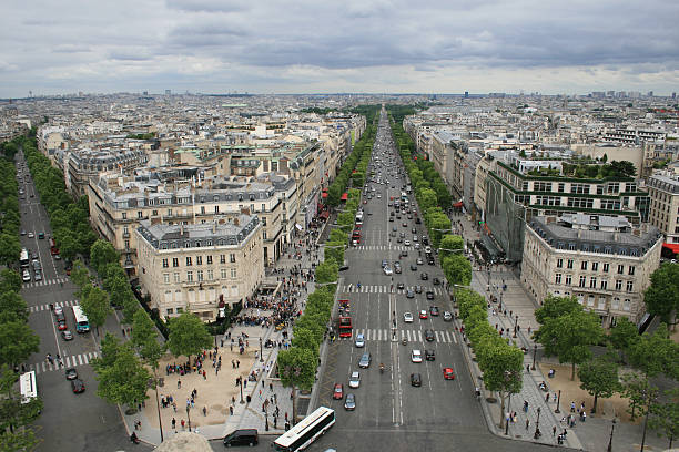 istock View from the top of the Arc de Triomphe 518532442