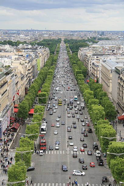 istock View from the top of the Arc de Triomphe 518532450