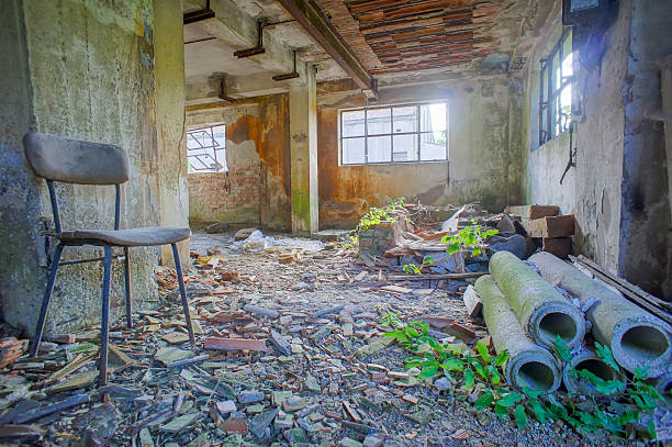 istock Abandoned Old Ruined Industrial Plant 518533946