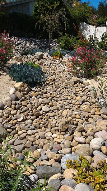 istock Xeriscaped Front Yard with Dry Creek Bed 518534920