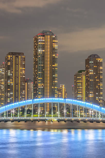 istock View of waterfront Tokyo city at twilight 518535654