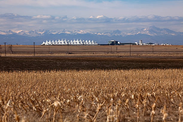 istock Rocky Mountains Denver International Airport Teepees Colorado corn fields 518535660