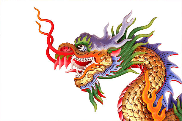 istock colorful chinese dragon head statue 518536814