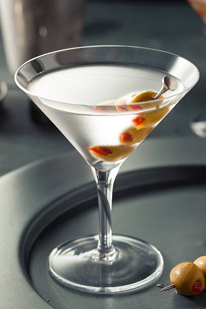 istock Classic Shaken Dry Vodka Martini 518537390