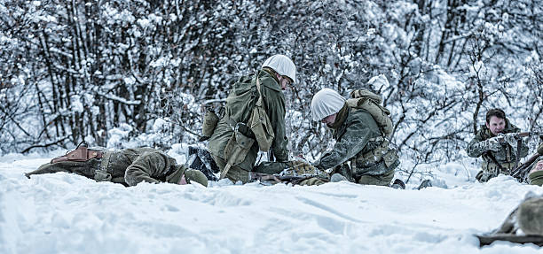 istock WWII US Army Infantry Combat Wounded Casualties Triage 518550316