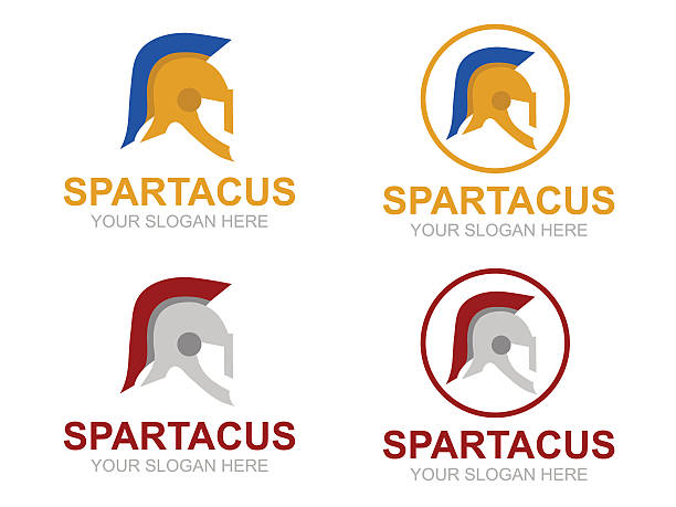 ilustraciones, imágenes clip art, dibujos animados e iconos de stock de spartacus icono - spartacus