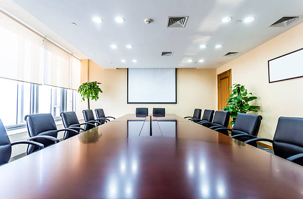 istock Business meeting room interior 518551227