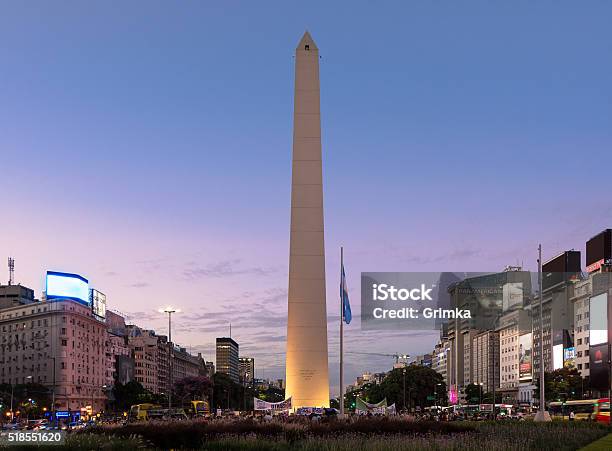 Obelisk Of Buenos Aires Stock Photo - Download Image Now - Obelisco de Buenos Aires, Buenos Aires, Argentina