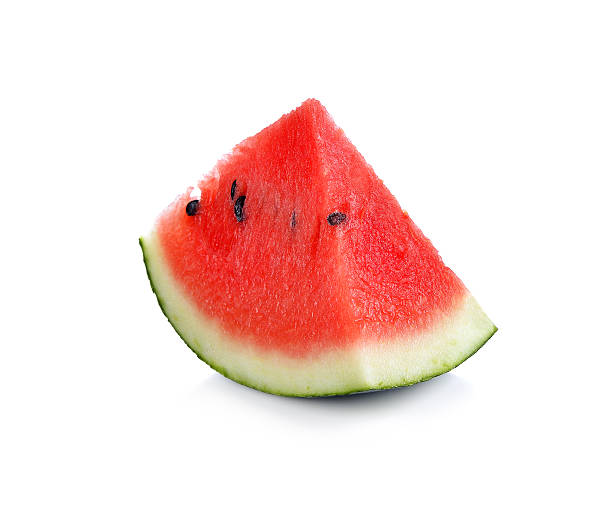 istock Slice of watermelon isolated on a white background. 518551774