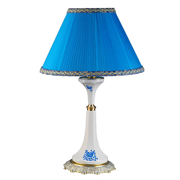 istock Ornamental vintage table lamp isolated on white with clipping pa 518552193