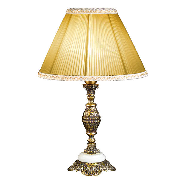 istock Ornamental vintage table lamp isolated on white with clipping pa 518552207