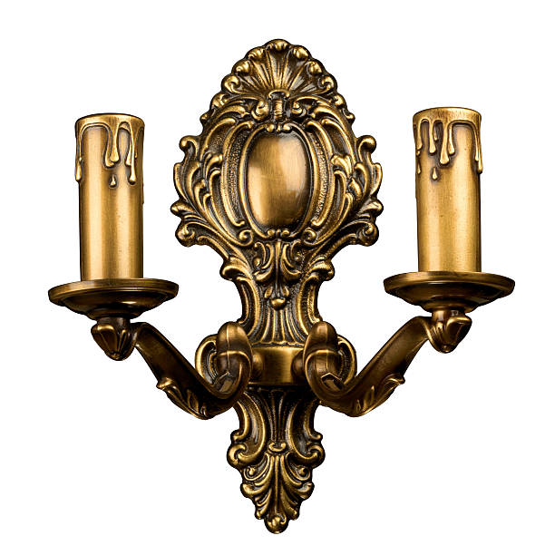 istock vintage wall lamp isolated on black 518553419