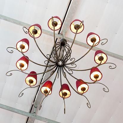 luxurious  chandelier in the  room(Tokyo,Japan)
