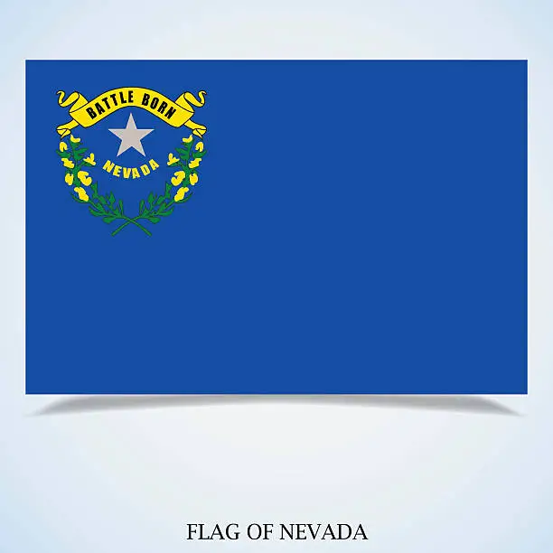 Vector illustration of Flag of Nevada