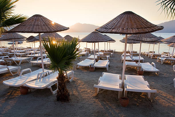 istock Beach in resort in Kemer, Turkey 518558946