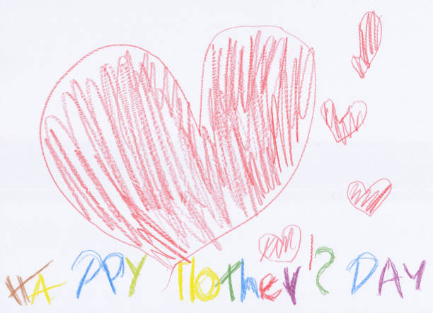 istock Child Drawing for Mother's Day 518559510