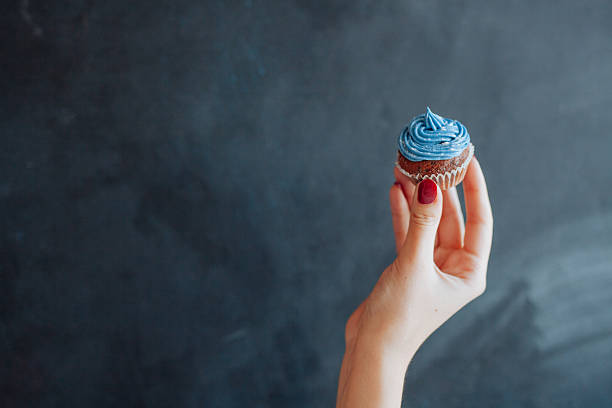 istock Birthday Cupcake with a sparkler 518560722