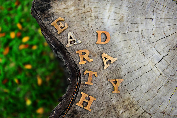 istock Earth day word on wood background 518561010