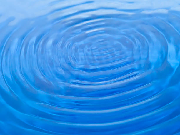 istock Abstract of close up water circle waves texture 518561556