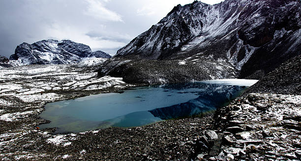 Blue Magician's lake stock photo