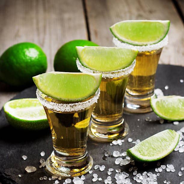 istock Gold mexican tequila shot 518564116